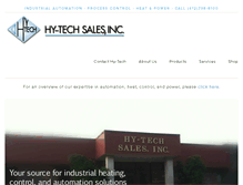 Tablet Screenshot of hy-techsales.com